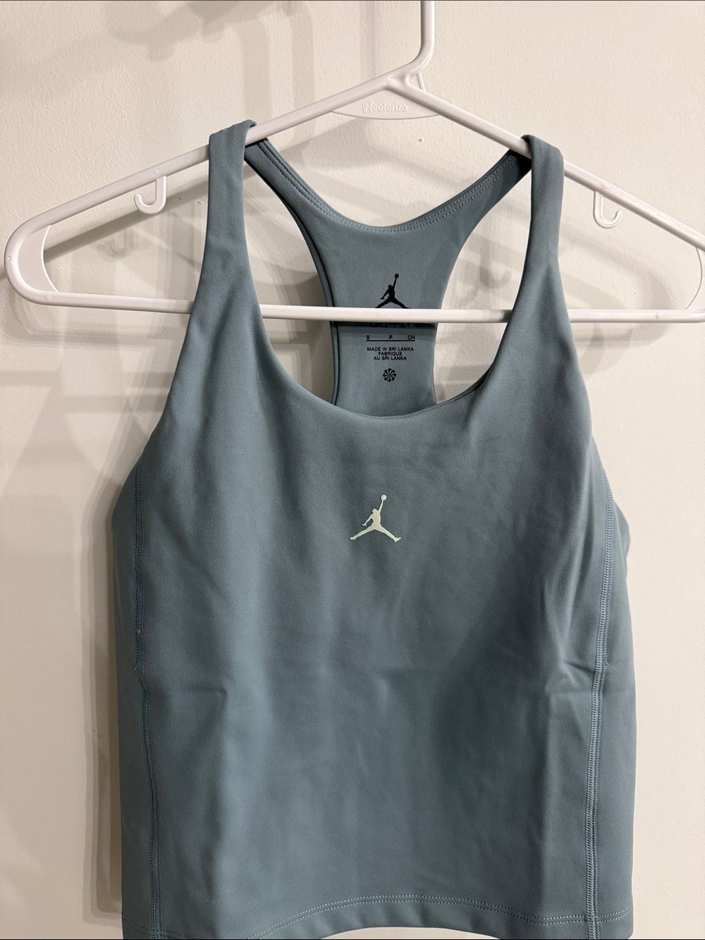 Jordan Women's Racerback cropped tank  Top in Dusty Blue
